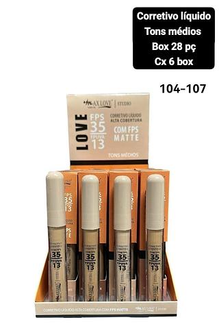 max love corretivo box 28 pç