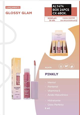 alleva lip gloss box 24 pç
