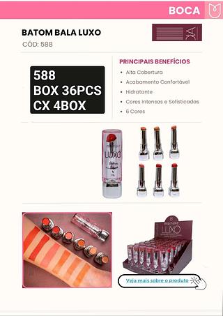 Mia make batom box 36 pçs