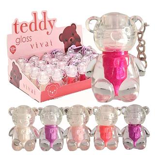 Vivai - Lip Gloss Teddy Chaveiro box 24 pç