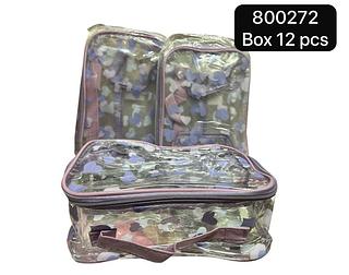 Necessaire box 12 pçs