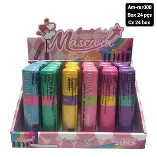 amor e anjo mascara de cilios box 24 pç