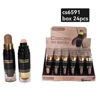 Sara s beuty contorno em bastao box 24 pç