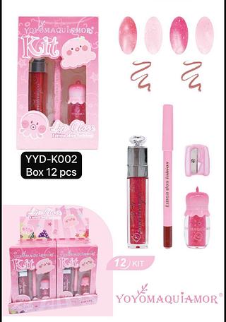 yoyo kit labial box 12 pç