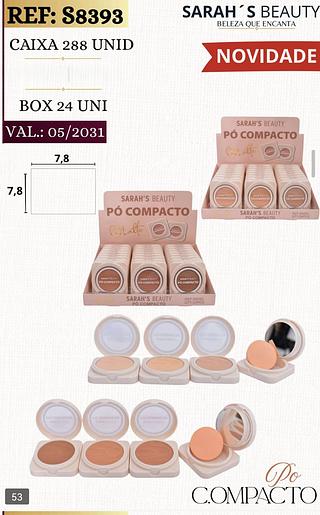 Sarah s beauty pó compacto box 24