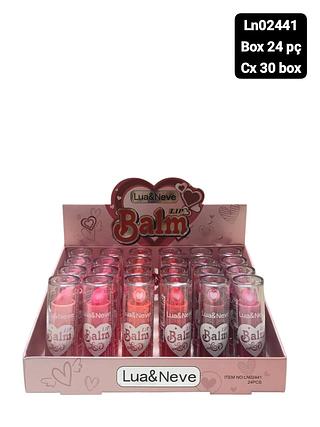 lua e neve lip balm box 24 pç