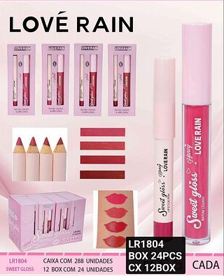 Love rain kit gloss box 24 pçs