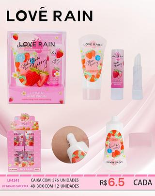 love rain hidratante * balm morango box 12 pç