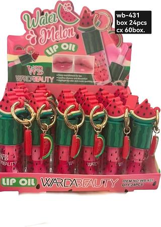 lip gloss melancia box 24 pç