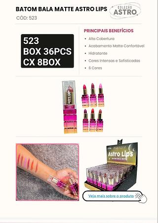 Mia make batom box 36 pçs