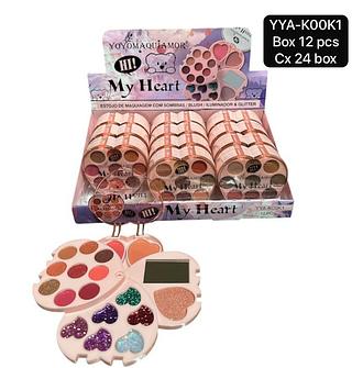 Yoyo Maquiamor Estojo de Maquiagem box12 pçs