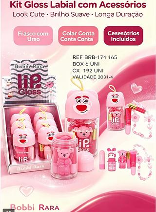 BOBBI RARA KIT LIP GLOSS BOX 6 PÇ