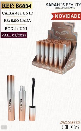 sarash beauty mascara de cilios box 24 pç