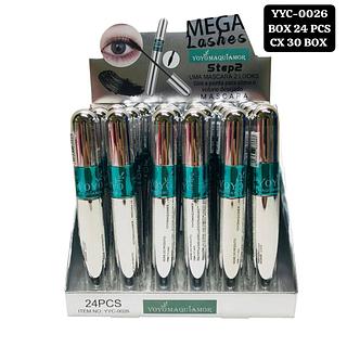 YOYO MASCARA DE CILIOS 2 EN 1 BOX 24 PÇ
