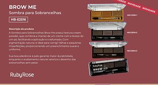 ruby rose sombra de sobrancelha box 12 pç