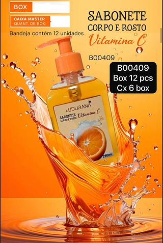 Ludurana Sabonete Corpo e Rosto Vitamina C box 12 pçs