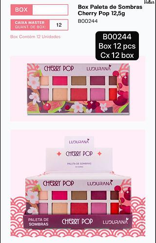 Ludurana Paleta de Sombra Cherry box 12 pçs