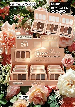 Miss corina paleta de sobrancelha box 24 pçs