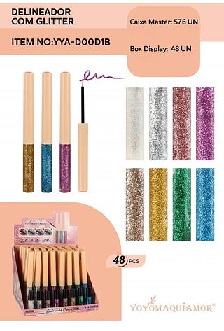 love rain delinador com glitter box 48 pc