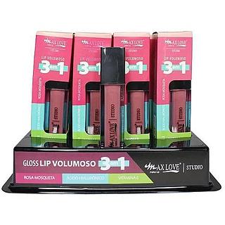 Max Love Lip Gloss Volumoso Incolor 3 em 1 n309 BOX 32PÇS
