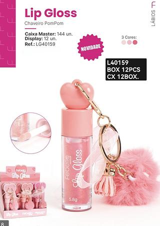febella lip gloss box12 pç