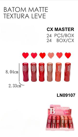 lua e neve batom box 24 pç