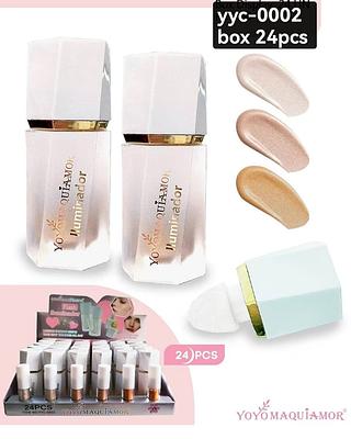 Yoyo Maquiamor Iluminador Liquido box 24 pçs