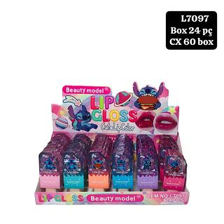 lip gloss lilo stitch box 24 pç