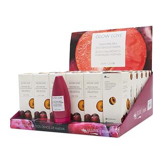 Creme Vegano para Área dos Olhos Glow Love Ameixa Max Love box 36 pç