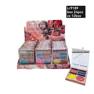 LOVE RAIN PALETA DE GLITTER box 24 pç