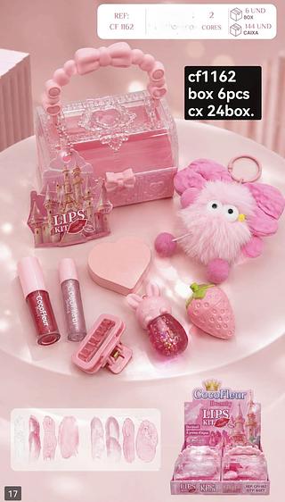 Cocofleur kit maletinha infantil box 6 peças