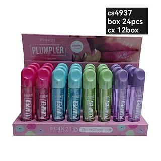 pink 21 lip gloss plumpler box24pç