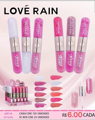 Love rain Lip gloss duo box 24pc