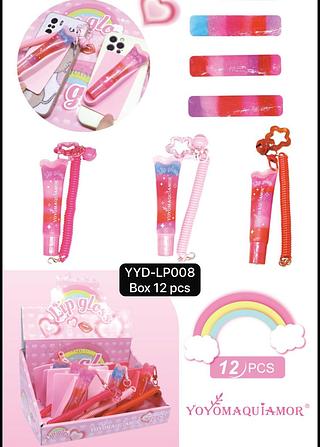 yoyo lip gloss box 12 pç