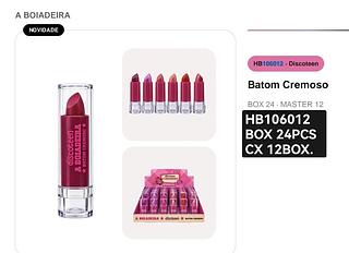 Playboy batom box 24 pçs