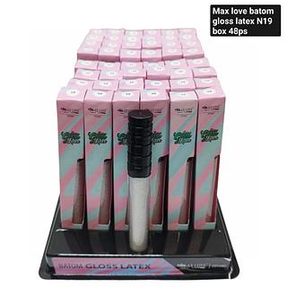 Max Love batom gloss latex n19 BOX 48PÇS