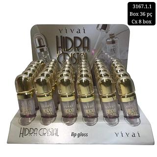 LIP GLOSS HIDRA CRISTAL VIVAI C/36PCS