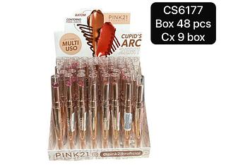 Pink 21 Batom de Contorno para Labios box 48 pçs