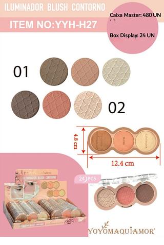yoyo trio facial box 24 pç