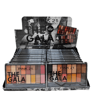 Pink 21 Paleta de Sombras 16 cores The Gala