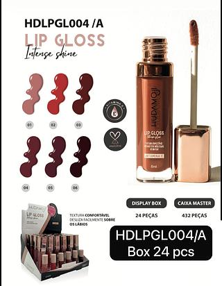 HUDAMOJI LIP GLOSS BOX 24 PÇ