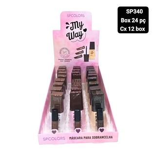 spcolors mascara para sobrancelha box 24 pç