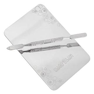 Macrilan Kit Placa e espátula para maquiagem