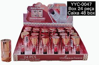 yoyo maquiam blush bastao box 24 pç