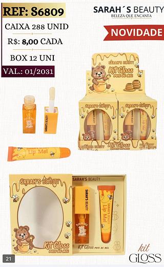 Sarah s beauty Lip gloss box 12