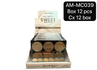 amor e anjo paleta de contorno box 12 pç