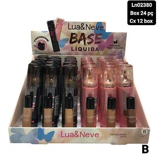 LUA E NEVE BASE LIQUIDA BOX 24 PÇ