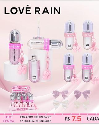 Love rain Lip gloss box 24 pçs