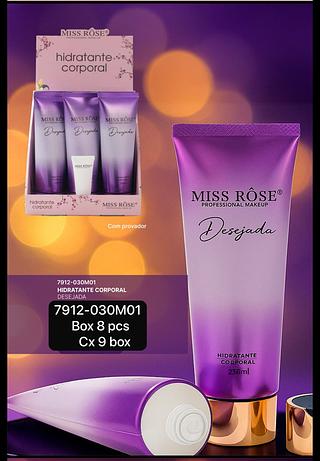 Miss Rose Hidratante Corporal Desejada box 9 pçs
