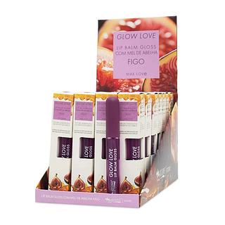 Lip Balm e Gloss Glow Love Mel de Abelha e Figo Max Love com 28un de 5ml Max Love